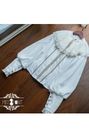 Miss Point The Lamplighter Of The Blood Night Ruff Collar Blouse(Reservation/2 Colours/Full Payment Without Shipping)